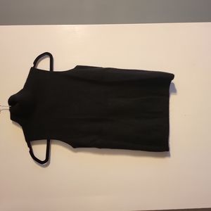 100% cashmere black turtleneck shell
